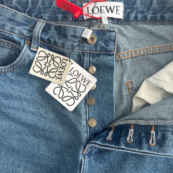 Loewe Women's Anagram Baggy Jeans - Picture 2 of 3